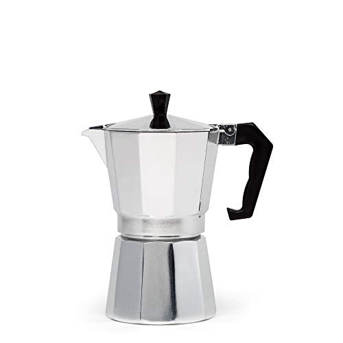 Stovetop Coffee Maker Durable Easy to Use Strong Coffee Machine Serving 2 Cups Quickly and Easily Coffee Maker Pot for Camping Bar White, Size