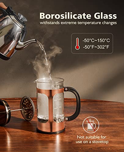 Heat Resistant Coffee Maker Glass Coffee Pot With Stainless Steel